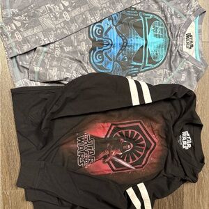 Boys Large Star Wars Long Sleeve Tees